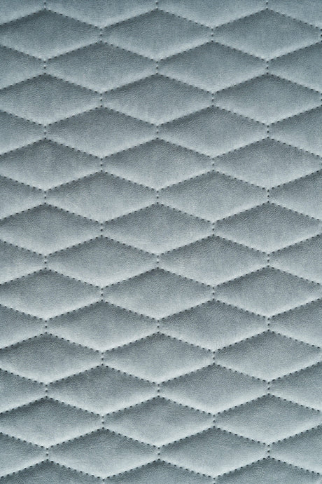 Ljus dimgrå Uttario velvet 3D – quiltad velour med bladmönster (bild 2 av 3)