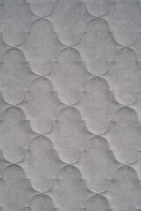 Ljus dimgrå Uttario velvet 3D – quiltad velour med bubbelmönster (bild 2 av 3)