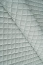 Mjuk isgrå Uttario velvet 3D – quiltad velour med rutmönster (bild 1 av 3)