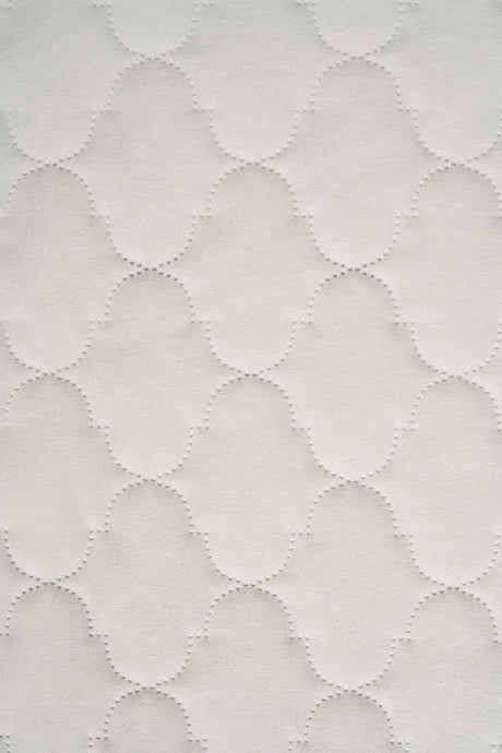 Mjuk isgrå Uttario velvet 3D – quiltad velour med bubbelmönster (bild 2 av 3)