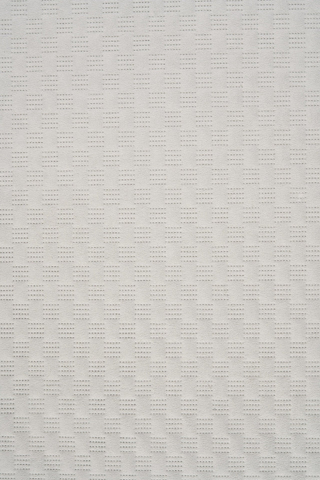 Mjuk isgrå Uttario velvet 3D – quiltad velour med fint vågmönster (bild 1 av 2)