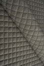 Varm drivvedgrå Uttario velvet 3D – quiltad velour med rutmönster (bild 1 av 3)