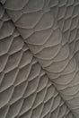 Varm drivvedgrå Uttario velvet 3D – quiltad velour med bladmönster (bild 1 av 3)
