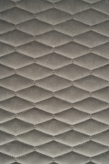 Varm drivvedgrå Uttario velvet 3D – quiltad velour med bladmönster (bild 2 av 3)