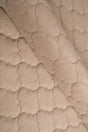 Varm dynbeige Uttario velvet 3D – quiltad velour med bubbelmönster (bild 1 av 3)