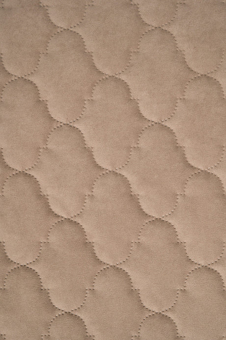 Varm dynbeige Uttario velvet 3D – quiltad velour med bubbelmönster (bild 2 av 3)