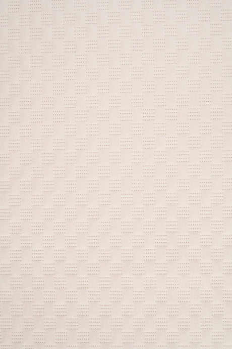 Mjuk pärlvit Uttario velvet 3D – quiltad velour med fint vågmönster (bild 1 av 2)