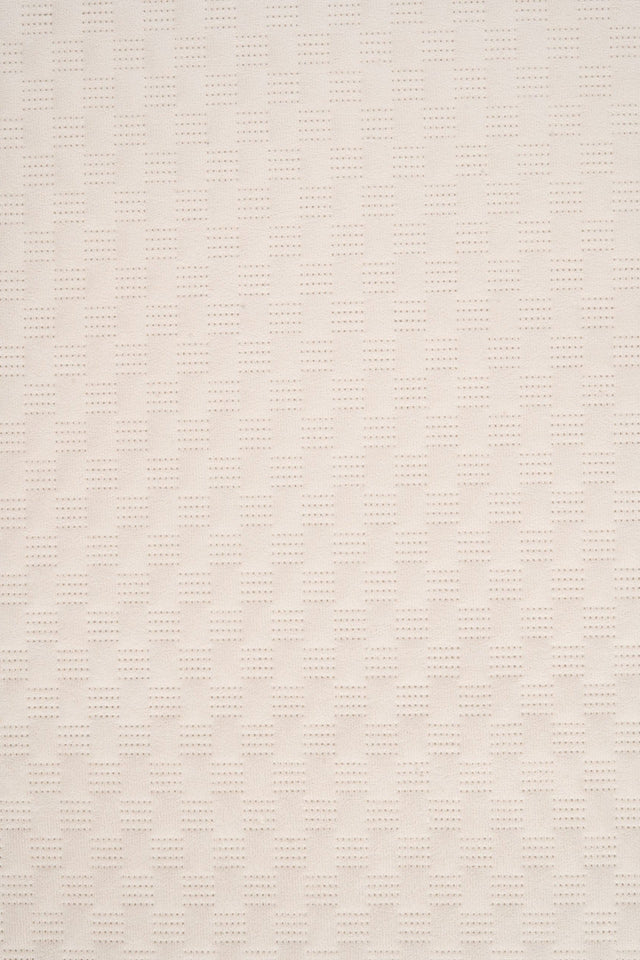 Mjuk pärlvit Uttario velvet 3D – quiltad velour med fint vågmönster (bild 1 av 2)