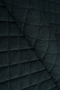 Mörk grafitsvart Uttario velvet 3D – kviltad velour med solfjädersmönster (bild 1 av 3)