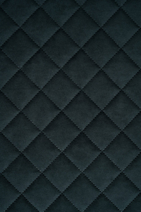 Mörk grafitsvart Uttario velvet 3D – kviltad velour med solfjädersmönster (bild 2 av 3)