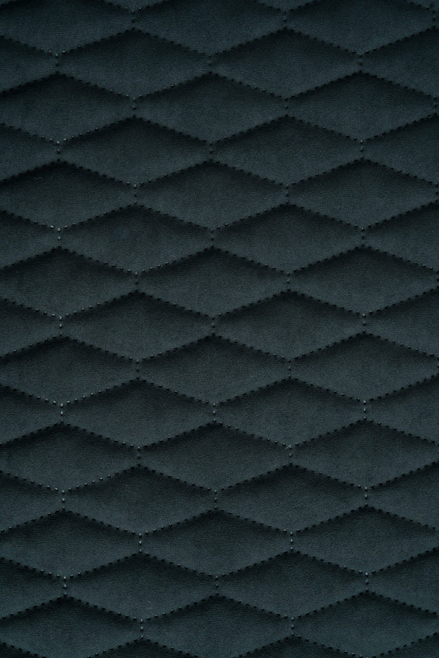 Mörk grafitsvart Uttario velvet 3D – kviltad velour med bladmönster (bild 2 av 3)