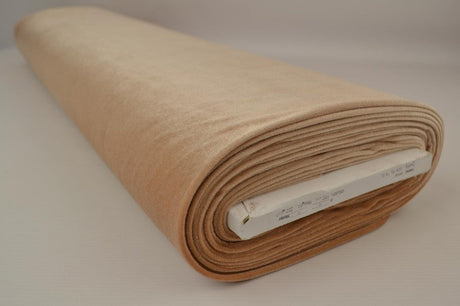 Kamelfärgad velour med stretch – mjuk stickad kvalitet (bild 2 av 6)