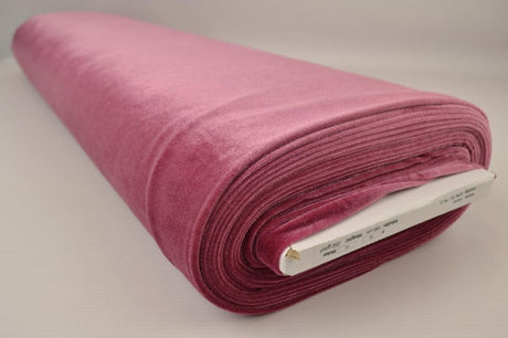 Rosa velour med stretch – mjuk stickad kvalitet (bild 2 av 6)