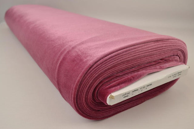 Rosa velour med stretch – mjuk stickad kvalitet (bild 2 av 6)