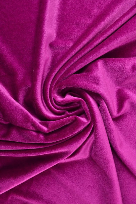 Lila velour med stretch – mjuk stickad kvalitet (bild 1 av 6)