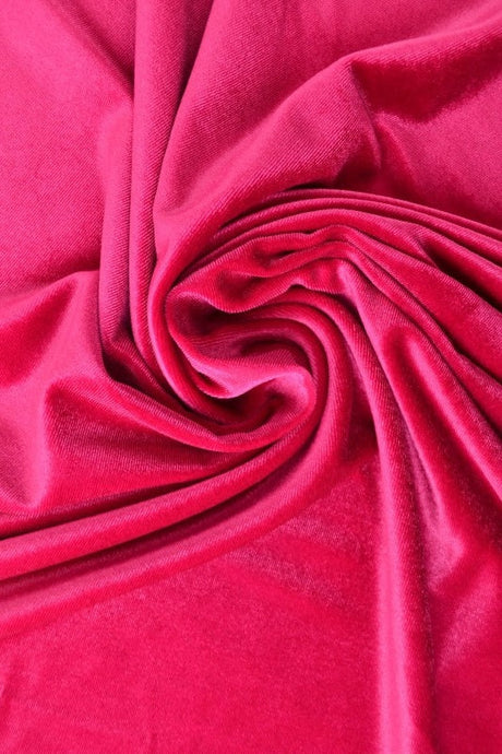 Pink velour med stretch – mjuk stickad kvalitet (bild 1 av 6)