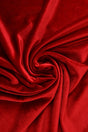Röd velour med stretch – mjuk stickad kvalitet (bild 1 av 6)