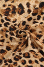 Beige & cognac viscosetyg med leopardtryck (bild 1 av 9)