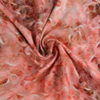 Ljusrosa viscosetyg med s-kurvor - digital tryck (bild 1 av 5)