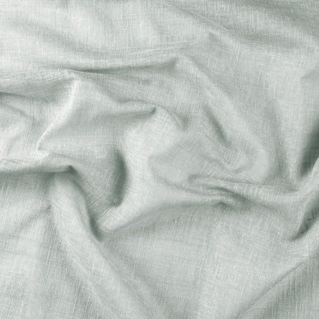 Semi-transparent voile i linnedlook, Mint — gardinstof i fuld bredde