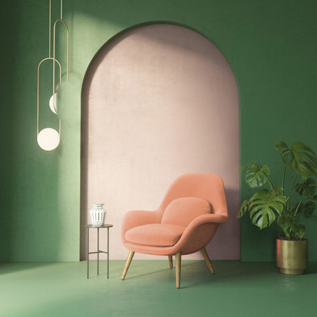 Koppar tjock matt velour möbeltyg med fleecebaksida (bild 2 av 3)
